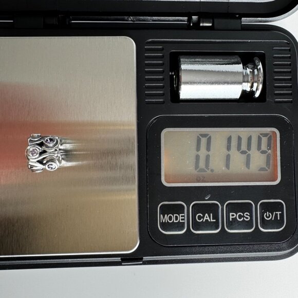 PANDORA Ocean Wave Charm 790369ACZ 925 ALE Purple CZ Retired‎ Silver Collectible - Picture 10 of 11